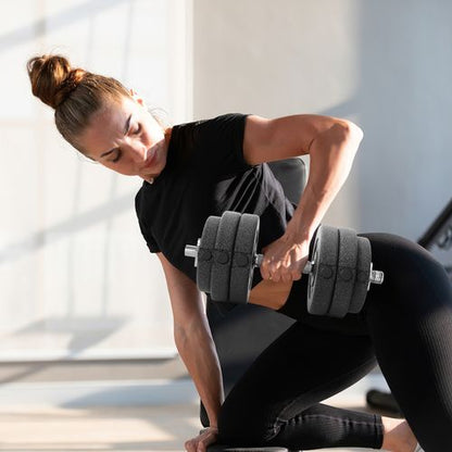 Adjustable 30KG Dumbbell Set – Versatile Weight Training for Home Fitness!
