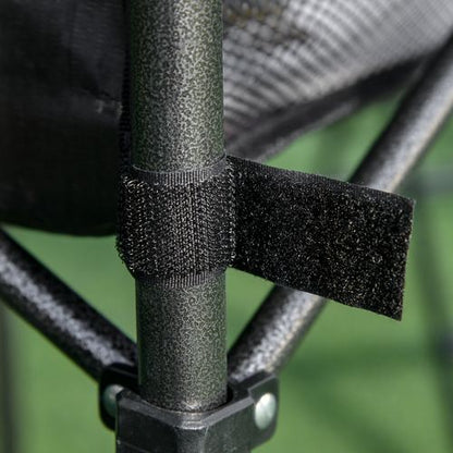 Aluminum Roll-Top Camping Table & Mesh Bag - Lightweight, Foldable, Black